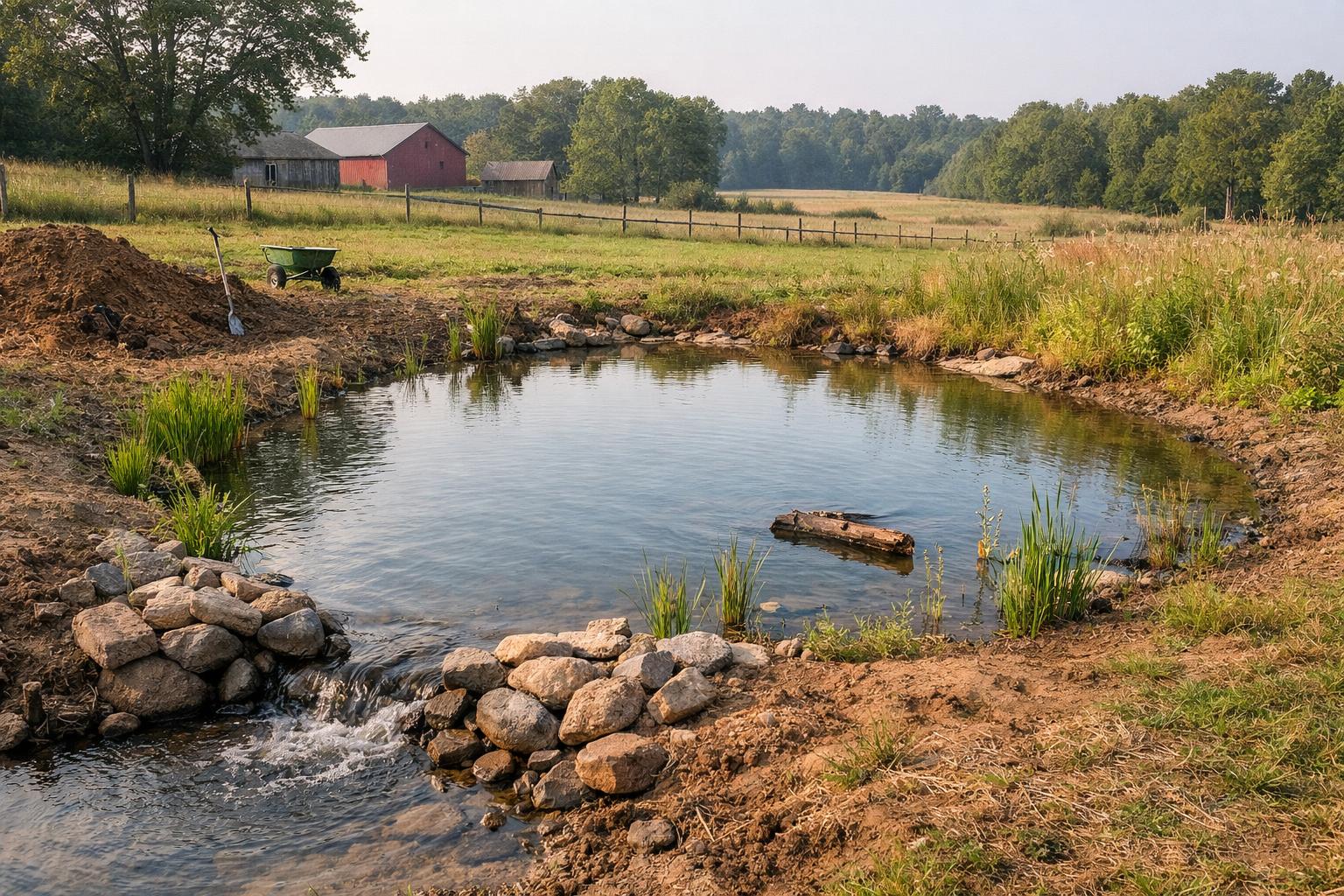 How to Build a Small Wildlife Pond on Rural Property