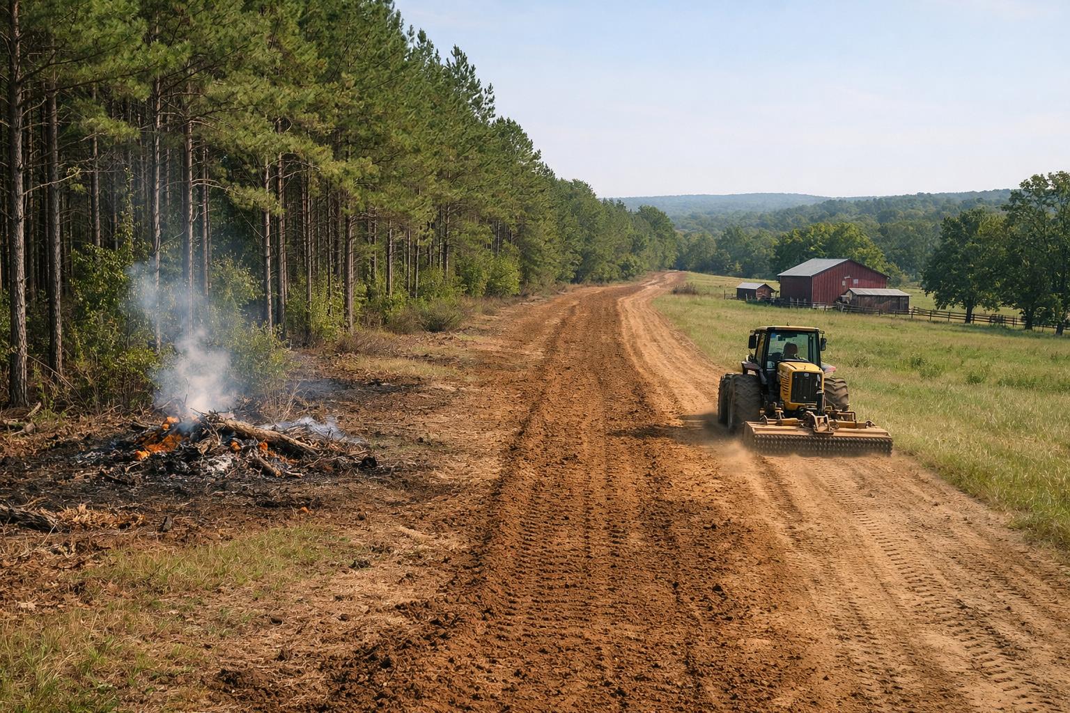 How to Establish a Firebreak on Rural Property