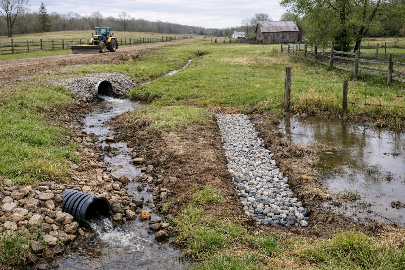 How to Fix Waterlogged Land: Drainage Solutions for Rural Property