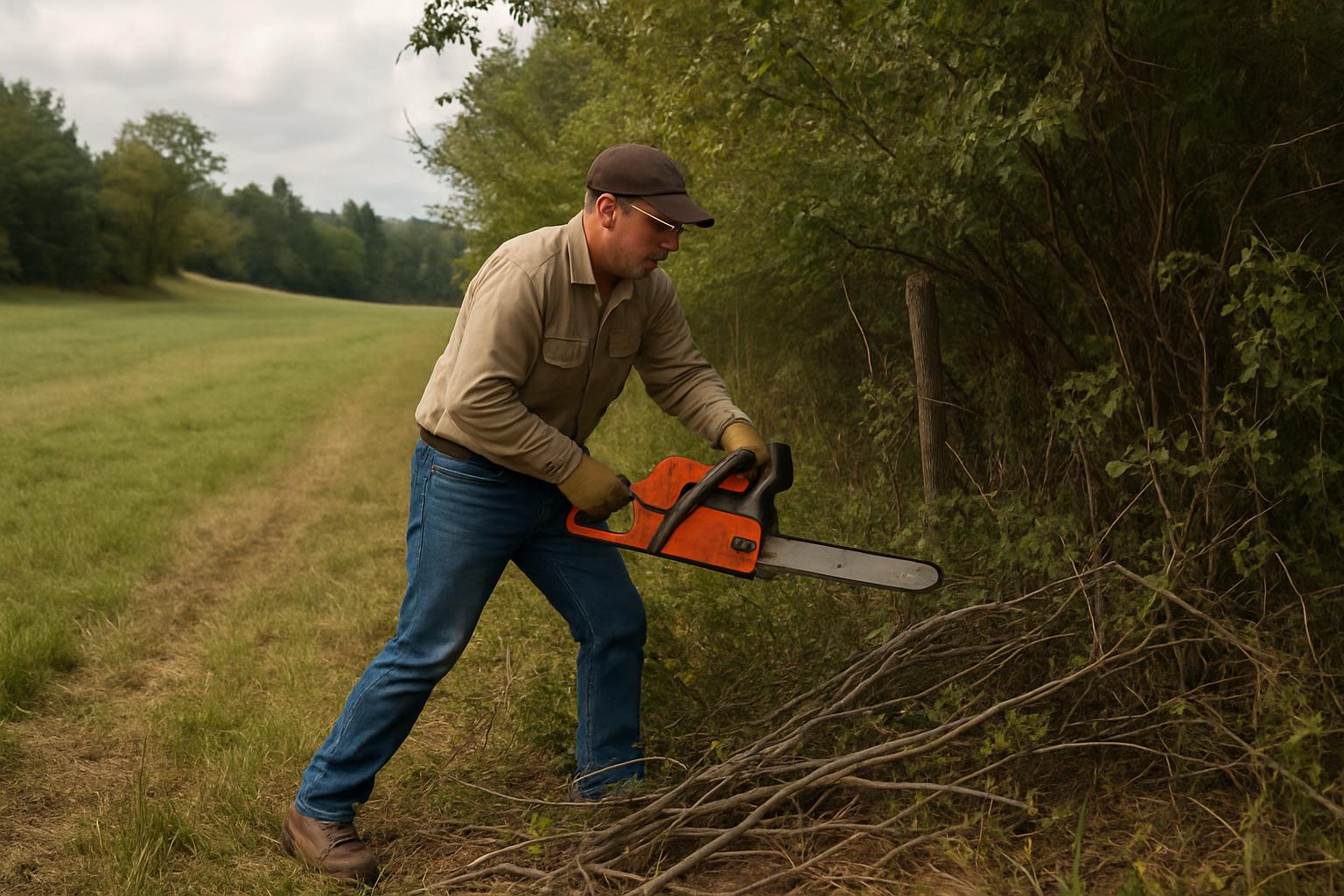 How to Clear Brush on Small Acreage Without Heavy Equipment