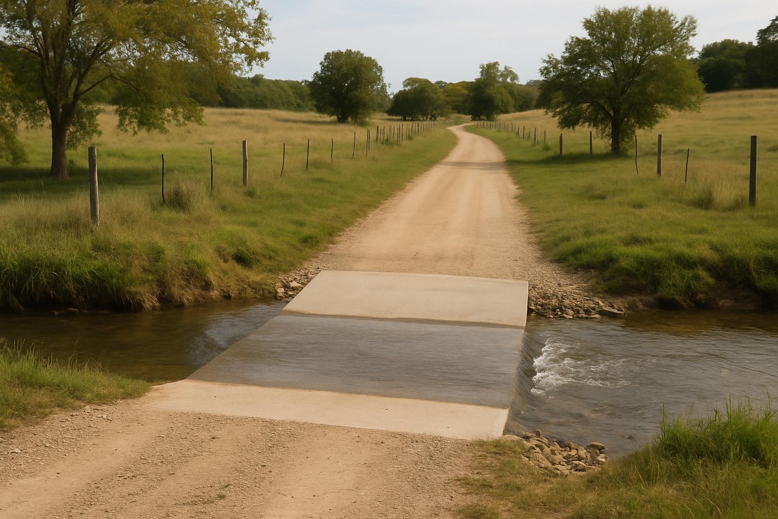 How to Install a Low-Water Crossing on Rural Land
